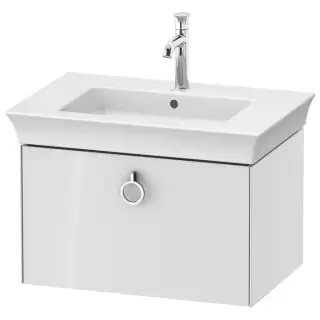 Duravit White Tulip Тумбочка подвесная 68.4x45.8х41см., раковина, 1 ящик с ручкой, цвет: белый высокоглянцевый