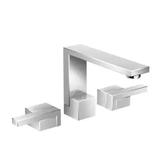 Axor Edge Смеситель для раковины, на 3 отв., с донным клапаном push/open, излив 173мм, цвет: хром