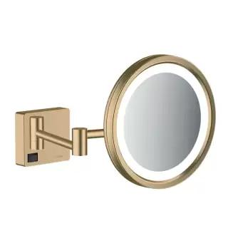 Hansgrohe AddStoris Косметическое зеркало с LED подсветкой, цвет: шлифованная бронза