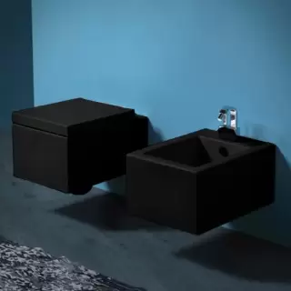 SIMAS Frozen Унитаз подвесной 38х51см, цвет: черный