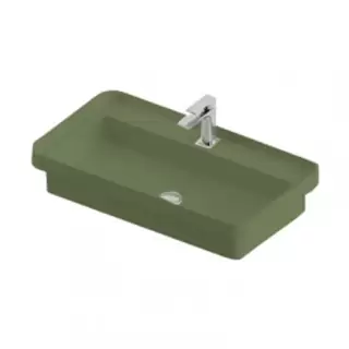 Artceram Fuori Scala Раковина встраиваемая 80х45 см, 1 отверстие, цвет: verde salvia