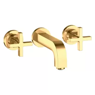 Axor Citterio Смеситель для раковины, встраиваемый, излив: 16.2см., цвет: полированное золото