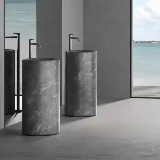 Dea Design Marble Genoa Раковина 40х40х90см., напольная, без отв., мрамор, цвет: Italian Grey