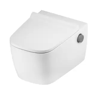 TECEneo Унитаз-биде подвесной 54х36х36см, безободковый, смыв Tornado, с крепежом, цвет: белый