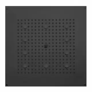 BOSSINI DREAM-CUBE Верхний душ 470 x 470 мм, с 10 LED (белый), блок питания/управления, цвет: черный матовый