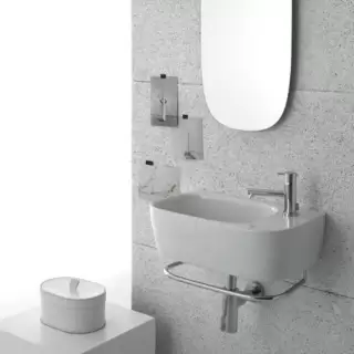 Globo Genesis Раковина 50х30х15 см, без отв., подвесная, цвет: белый