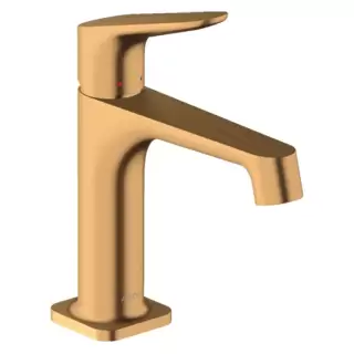 Axor Citterio M Смеситель для раковины 100, на 1 отв., с донным клапаном, цвет: шлифованное золото