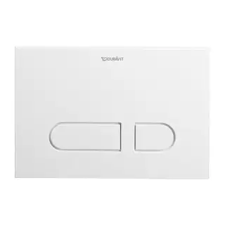 Duravit DuraSystem А1 Клавиша смыва для унитаза, 21.7х14.6см, двойной смыв, фронтальная пластина, цвет: белый