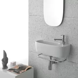 Globo Genesis Раковина 50х22х15 см, без отв., подвесная, цвет: белый