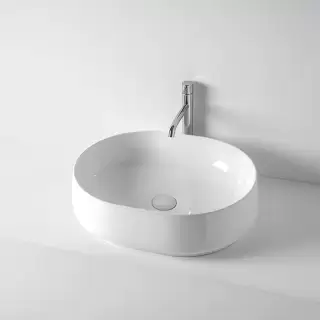 Kerasan F10 Раковина 56х44см, накладная, без отв., цвет: белый