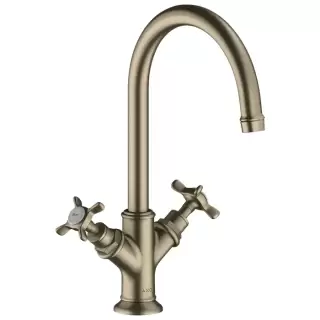 Axor Montreux Смеситель для раковины, двухвентильный, на 1 отв, цвет: никель шлифованный