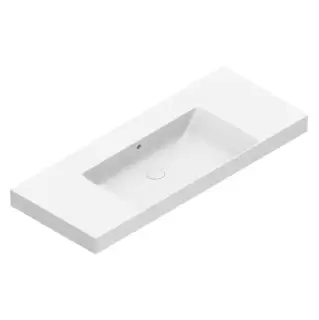 Catalano Zero Раковина 125x50см, без отв., цвет: белый глянцевый