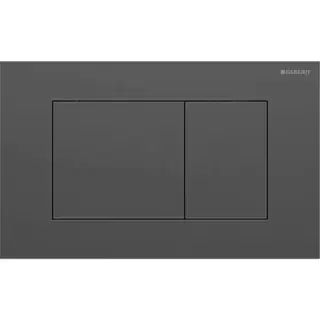 Geberit Sigma40 Клавиша для двойного смыва, квадратная: Хромированный черный