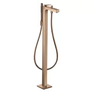 Axor Citterio Смеситель для ванны, напольный, с ручным душем, цвет: полированное красное золото