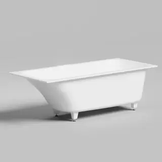 Salini Orlanda KIT Встраиваемая ванна 170х75х60cм., "Up&Down", сифон, щелевой слив-перелив, мат-л: S-Stone, цвет: белый матовый