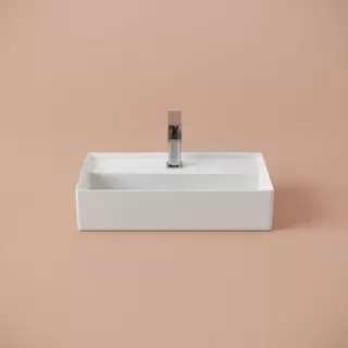 Artceram Scalino Раковина накладная 50х27см, с 1 отв., цвет: белый глянцевый