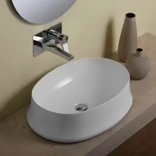 SIMAS Sharp Раковина 60х42 см, без отв., цвет: белый