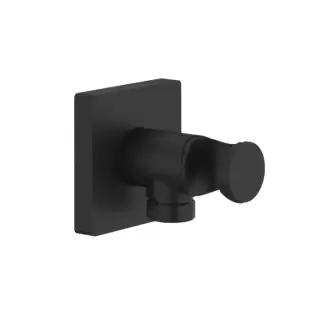 Gessi Rilievo Вывод воды с держателем для душевой лейки на 1/2", цвет: nero XL