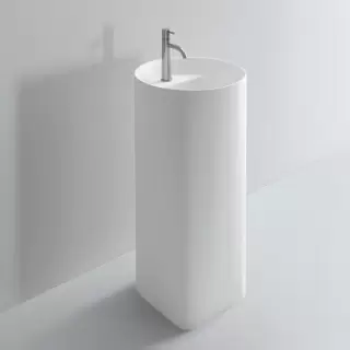 NOORTH milldue edition Раковина 44.6х88 см, 1 отв., напольная, слив в стену, цвет: белый