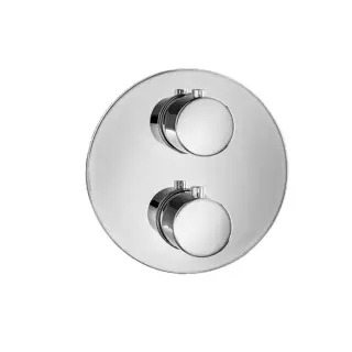 Almar Round Core Смеситель для душа, встраиваемый, внешняя часть, на 2 выхода, цвет: хром