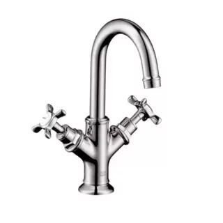 Axor Montreux Смеситель для маленькой раковины 160, с двумя рукоятками, с донным клапаном, цвет: хром