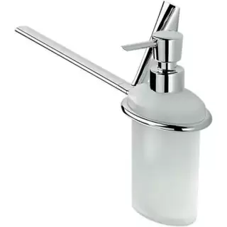Colombo Land Полотенцедержатель 37.5 см с дозатором, SX, цвет: хром/матовое стекло