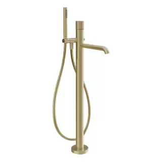Gessi Habito Rigato Смеситель для ванны, напольный, цвет: Brass Brushed PVD