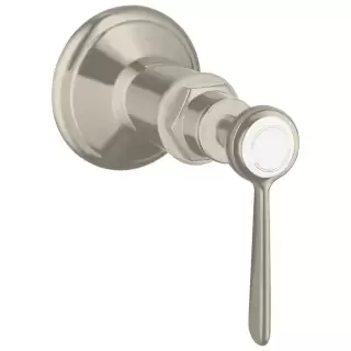 Axor Montreux, Запорный вентиль, с рычаговой рукояткой, СМ, цвет: никель шлифованный