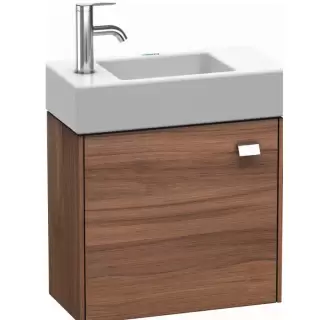 Duravit  Brioso Тумба подвесная 48.4х23.9х44.2см, с раковиной, с 1 дверкой петли слева L, цвет: орех натуральный