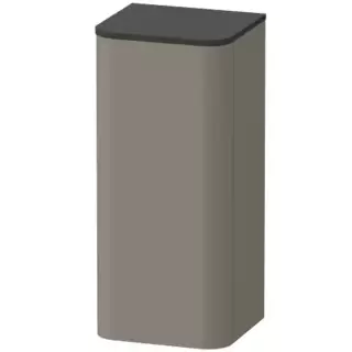 Duravit Happy D.2 Plus Пенал подвесной 40x36х88см 1 дверь, 2 стекл. полки, DX, цвет: stone grey satin matt