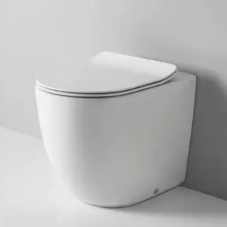 Artceram File 2.0 Унитаз напольный 37х52см, безободковый, слив универсальный, турбо смыв the.reel, saniglaze, цвет: белый матовый