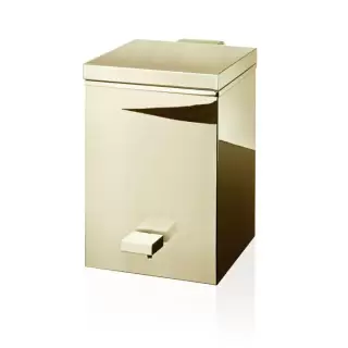 Decor Walther TE 75 SC Ведро 17.5x21x26.5см, с педалью и крышкой, softclose, напольное, цвет: золото