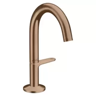 Axor One Смеситель для раковины Sel 140, на 1 отв., с донным клапаном Push-Open, цвет: шлифованное красное золото