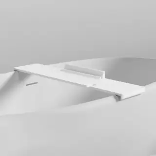 Salini Gabbiano Полка для ванны Gabbiano 900х200х72 мм. установка на отдельностоящие ванны шириной до 870 мм, S-Stone, цвет: матовый белый