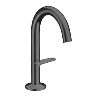 Axor One Смеситель для раковины Sel 140, на 1 отв., с донным клапаном Push-Open, цвет: шлифованный черный хром