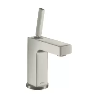 Axor Citterio Смеситель для раковины 110, на 1 отв., излив: 10.4cм., с донным клапаном, цвет: сталь
