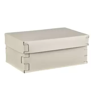 ADJ Коробка Snob, 32x20xH13,5 см., цвет: панна котта/белый