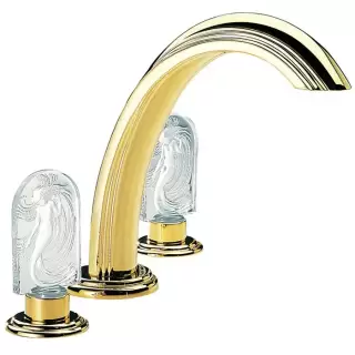 THG Na&iuml;ade Cмеситель на борт ванны, на 3 отверстия, без ручного душа, цвет: полированное золото