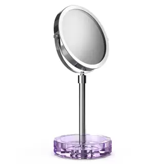 Decor Walther KR KSA Kristall Зеркало косметическое, настольное, цвет: фиолетовый/хром
