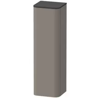 Duravit Happy D.2 Plus Пенал подвесной 133.6x40x36см 1 дверь, 3 стекл. полки, DX, цвет: stone grey satin matt