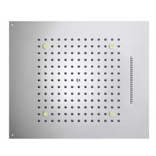 BOSSINI DREAM/2 Верхний душ 570 x 470 мм, с 4 LED RGB, 2 режима (дождь, водопад) блок питания/управления, Cromoterapia, цвет: хром