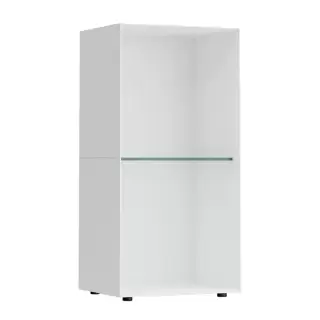 Laufen Palomba Шкаф напольный,27.5x22x55см с 1 стекл. полкой, цвет: белый матовый