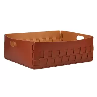 Colombo Adj Корзинка Dubai, 60x50H20 см, цвет: бордо/коньяк