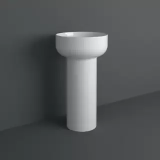 Simas Balloon Колонна под раковину круглая 27,5xh65 см, цвет: белый