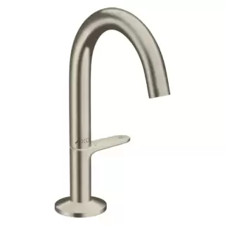 Axor One Смеситель для раковины Sel 140, на 1 отв., с донным клапаном Push-Open, цвет: шлифованный никель
