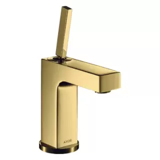 Axor Citterio Смеситель для раковины 110, на 1 отв., излив 10.4см., без донного клапана, цвет: полированное золото