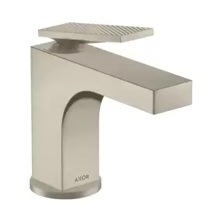 Axor Citterio Смеситель для раковины 90, на 1 отв., с донным клапаном, текстура, цвет: шлифованный никель