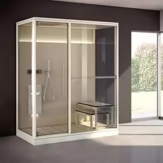 Effegibi Logica H Filo Сауна 214x250х217см, пристенная, цвет: Soft Sand