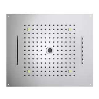 BOSSINI DREAM/4 Верхний душ 570 x 470 мм, с 4 LED RGB, 4 режима (дождь, каскад, водопад, моноструя), блок питания/управления, Cromoterapia, цвет: хром