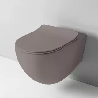 Artceram File Унитаз подвесной Rimless 36x52 см, цвет: gravel